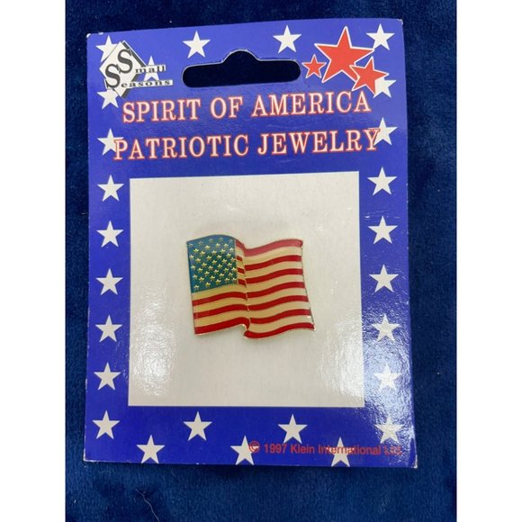 NWT Spirit of America Patriotic Jewelry Flag Pin - Picture 1 of 3